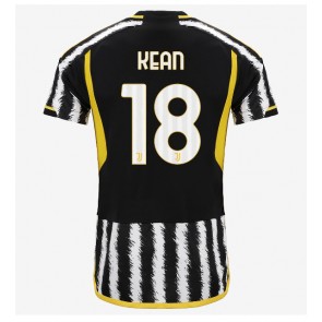 Maillot de foot Juventus Moise Kean #18 Domicile 2023-24 Manches Courte